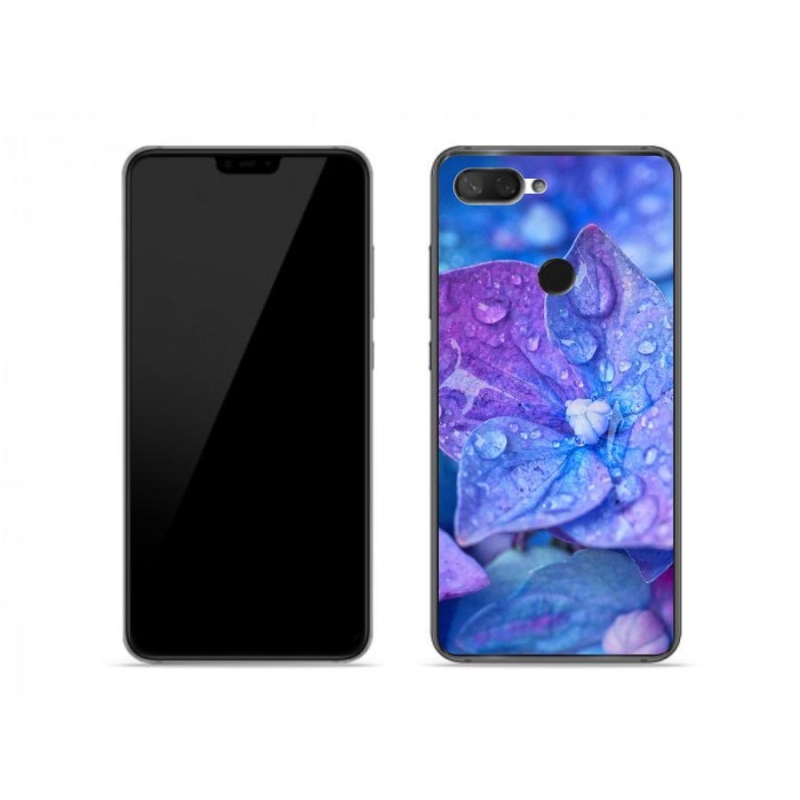 Gelové pouzdro mmCase na mobil Xiaomi Mi 8 Lite - fialový květ
