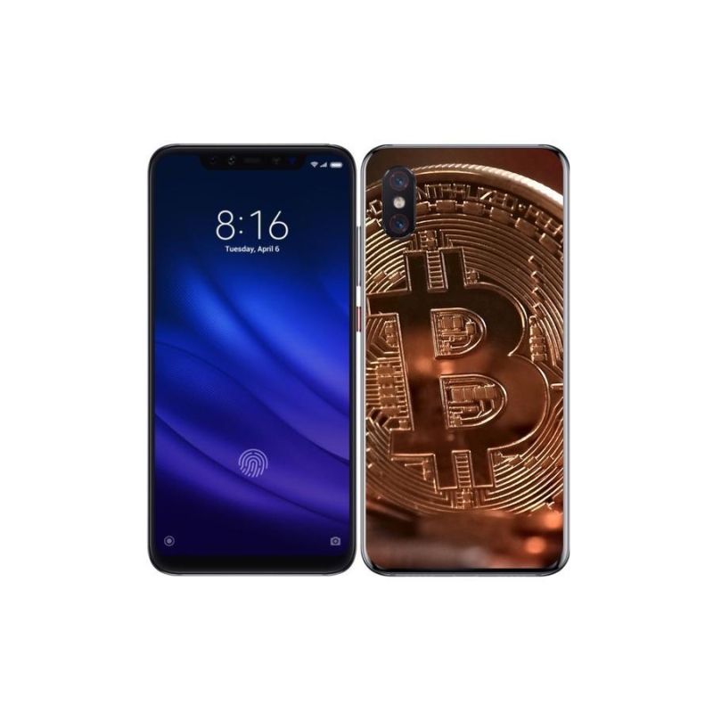 Gelové pouzdro mmCase na mobil Xiaomi Mi 8 Pro - bitcoin
