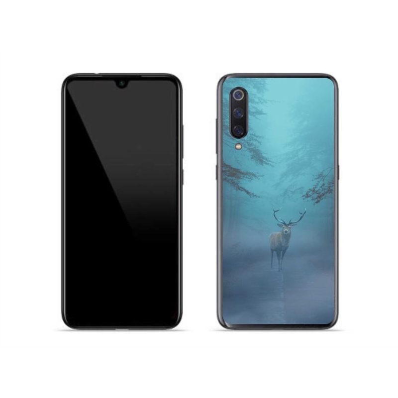 Gelové pouzdro mmCase na mobil Xiaomi Mi 9 - jelen v mlze