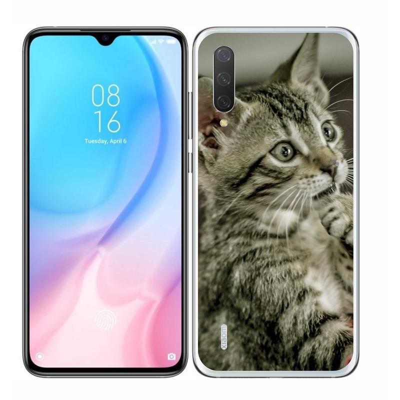 Gelové pouzdro mmCase na mobil Xiaomi Mi 9 Lite - roztomilá kočka