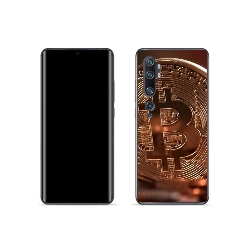 Gelové pouzdro mmCase na mobil Xiaomi Mi Note 10 - bitcoin
