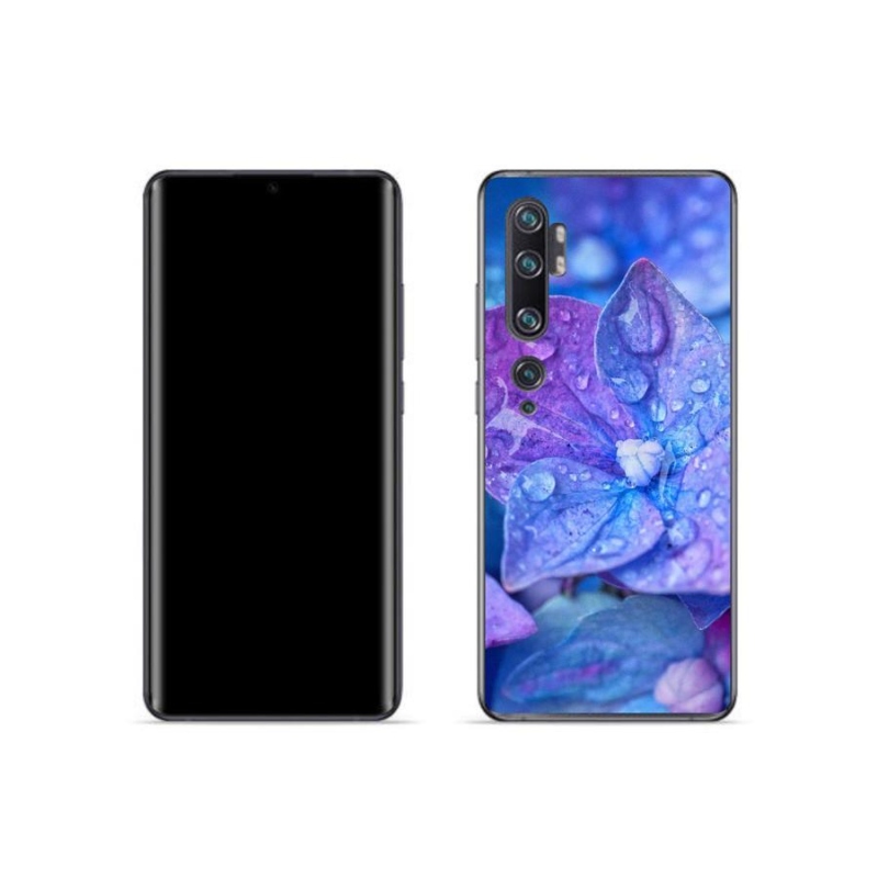 Gelové pouzdro mmCase na mobil Xiaomi Mi Note 10 - fialový květ