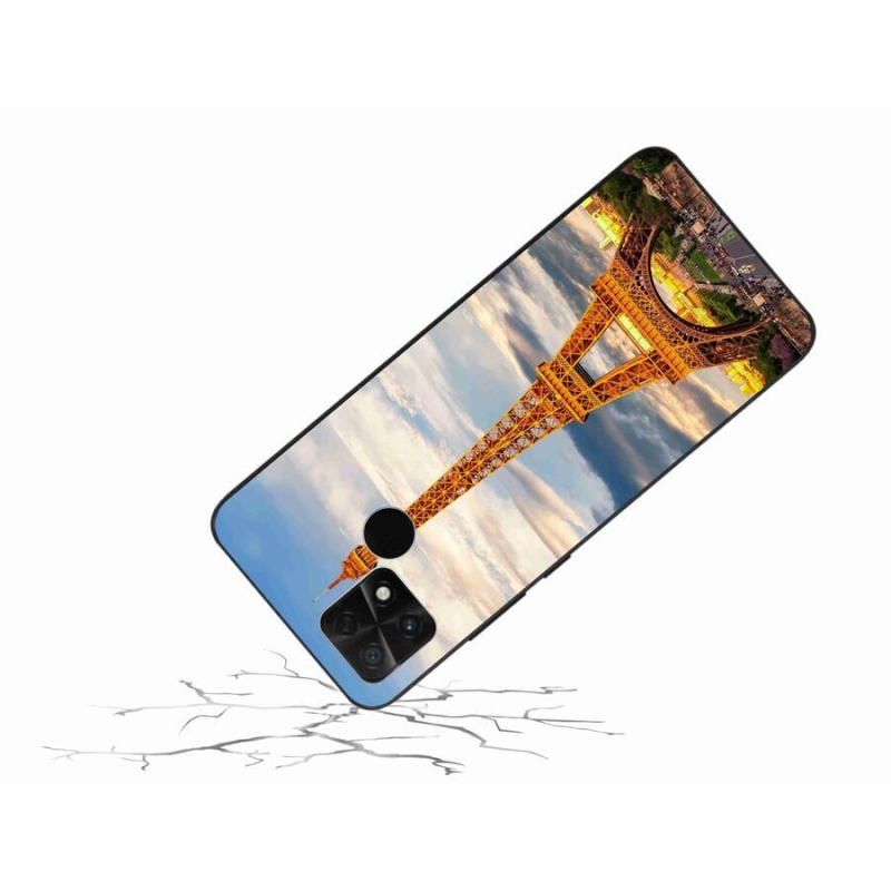 Gelové pouzdro mmCase na mobil Xiaomi Poco C40 - eiffelova věž 3