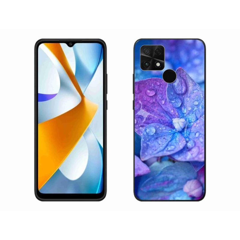Gelové pouzdro mmCase na mobil Xiaomi Poco C40 - fialový květ
