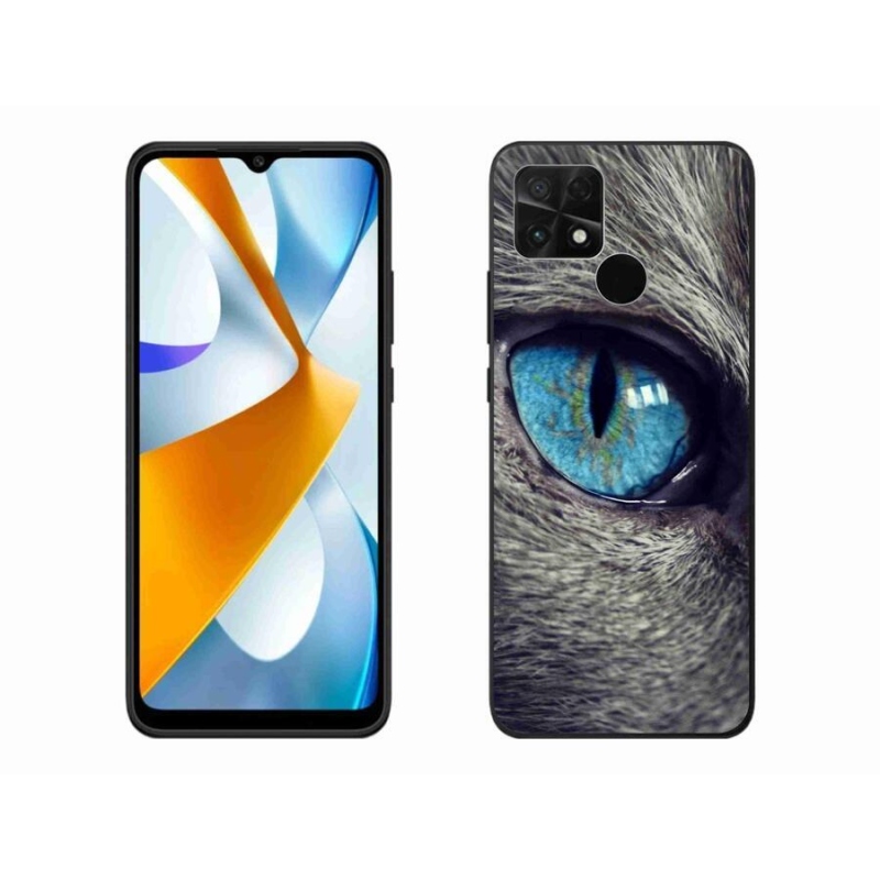 Gelové pouzdro mmCase na mobil Xiaomi Poco C40 - modré kočičí oko