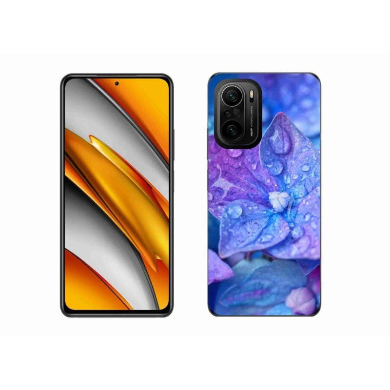Gelové pouzdro mmCase na mobil Xiaomi Poco F3 - fialový květ