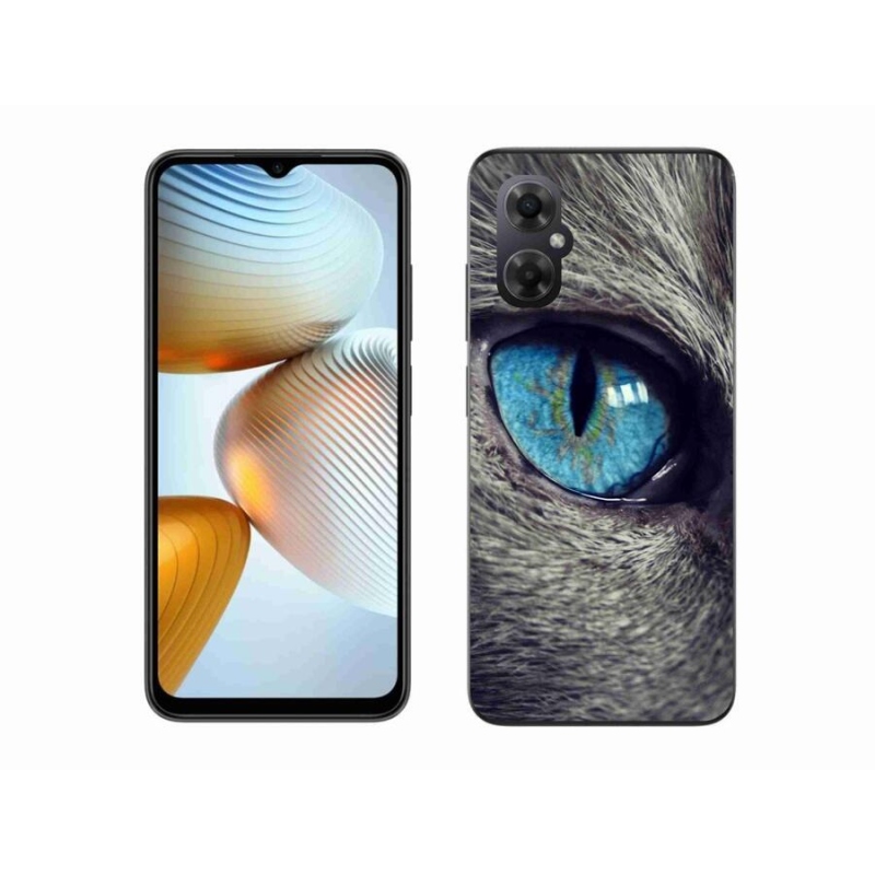 Gelové pouzdro mmCase na mobil Xiaomi Poco M4 5G - modré kočičí oko