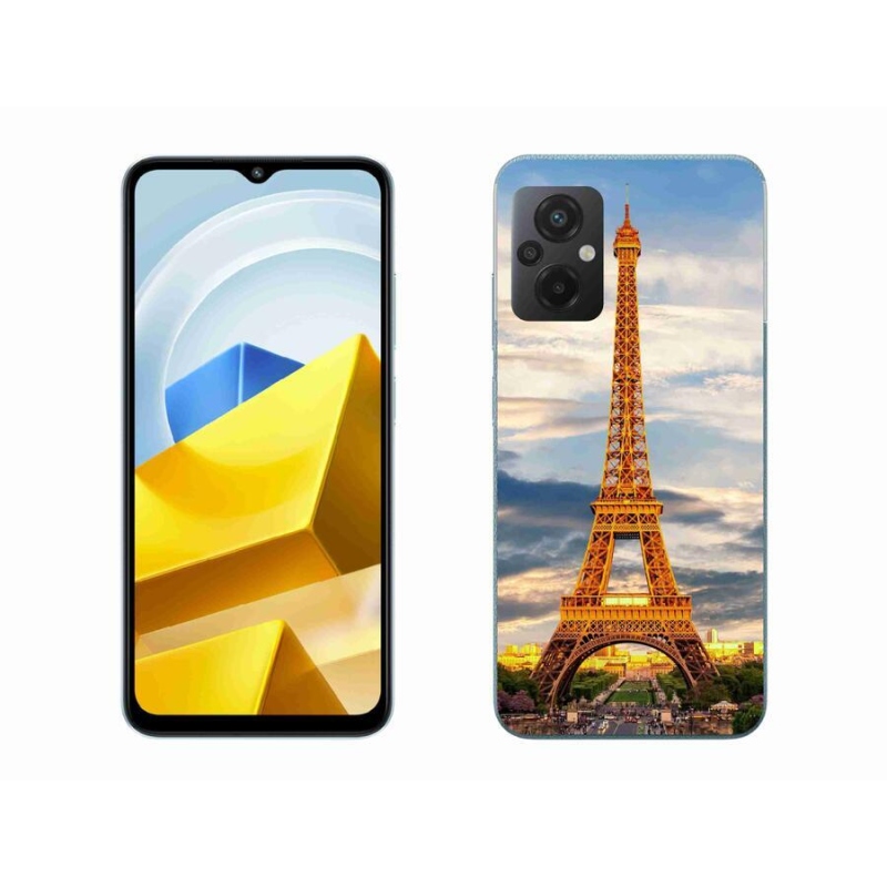 Gelové pouzdro mmCase na mobil Xiaomi Poco M5 4G - eiffelova věž 3