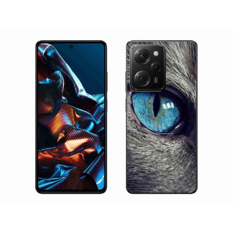 Gelové pouzdro mmCase na mobil Xiaomi Poco X5 Pro 5G - modré kočičí oko