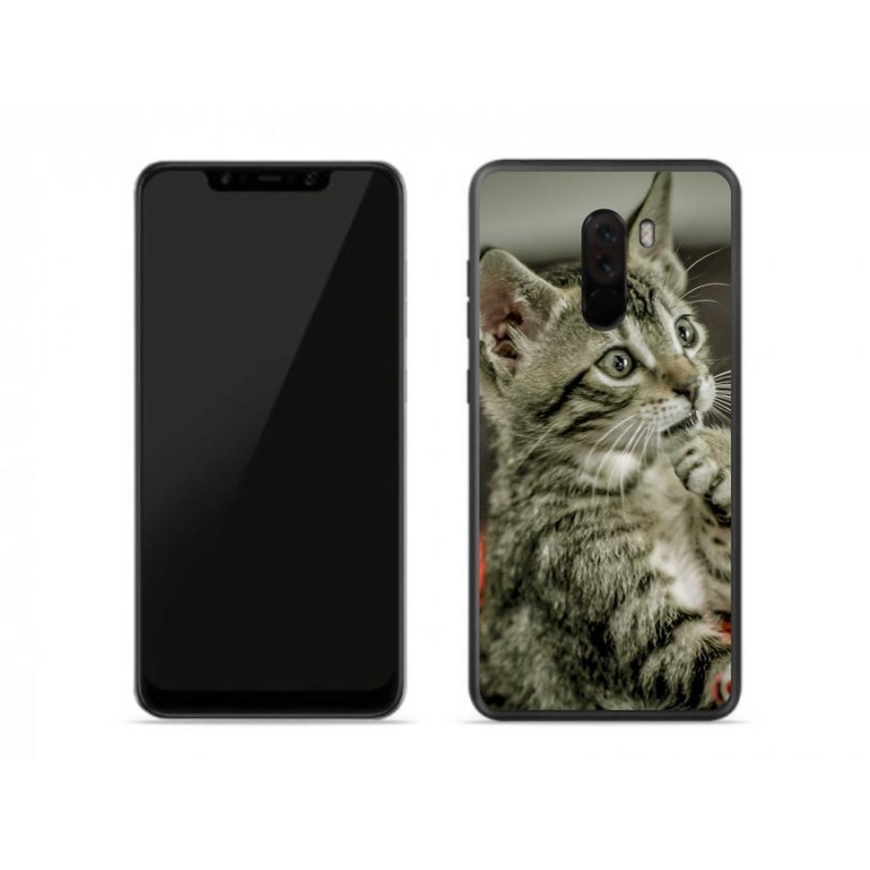 Gelové pouzdro mmCase na mobil Xiaomi Pocophone F1 - roztomilá kočka