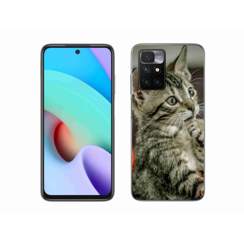 Gelové pouzdro mmCase na mobil Xiaomi Redmi 10/Redmi 10 (2022) - roztomilá kočka