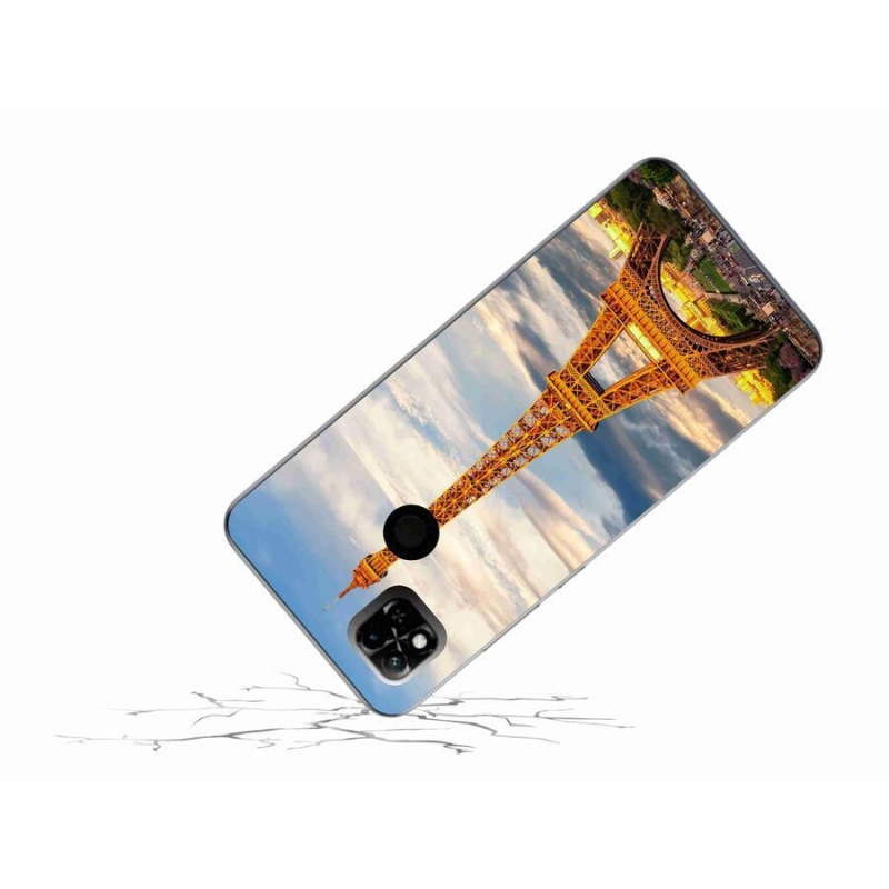 Gelové pouzdro mmCase na mobil Xiaomi Redmi 10A - eiffelova věž 3