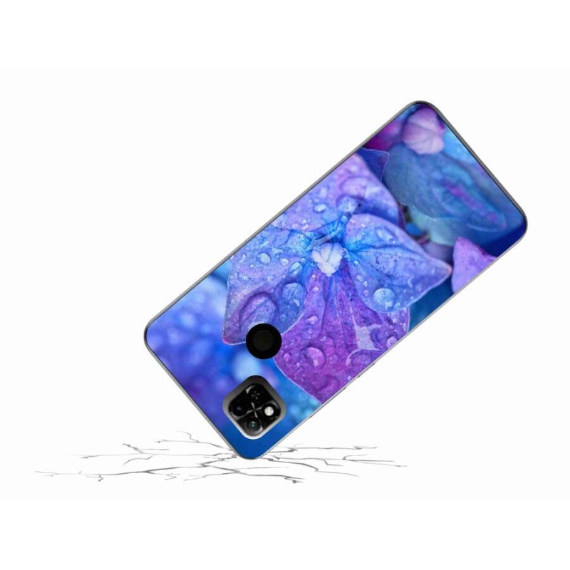Gelové pouzdro mmCase na mobil Xiaomi Redmi 10A - fialový květ