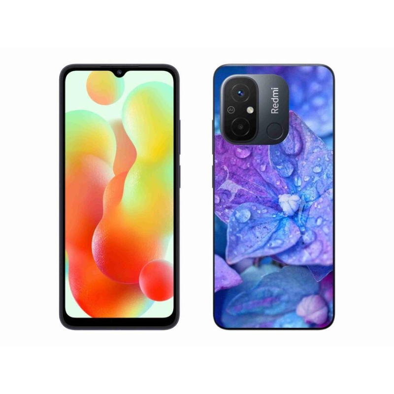 Gelové pouzdro mmCase na mobil Xiaomi Redmi 12C - fialový květ