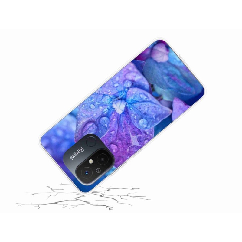 Gelové pouzdro mmCase na mobil Xiaomi Redmi 12C - fialový květ