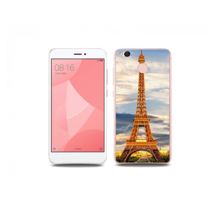 Gelové pouzdro mmCase na mobil Xiaomi Redmi 4X - eiffelova věž 3