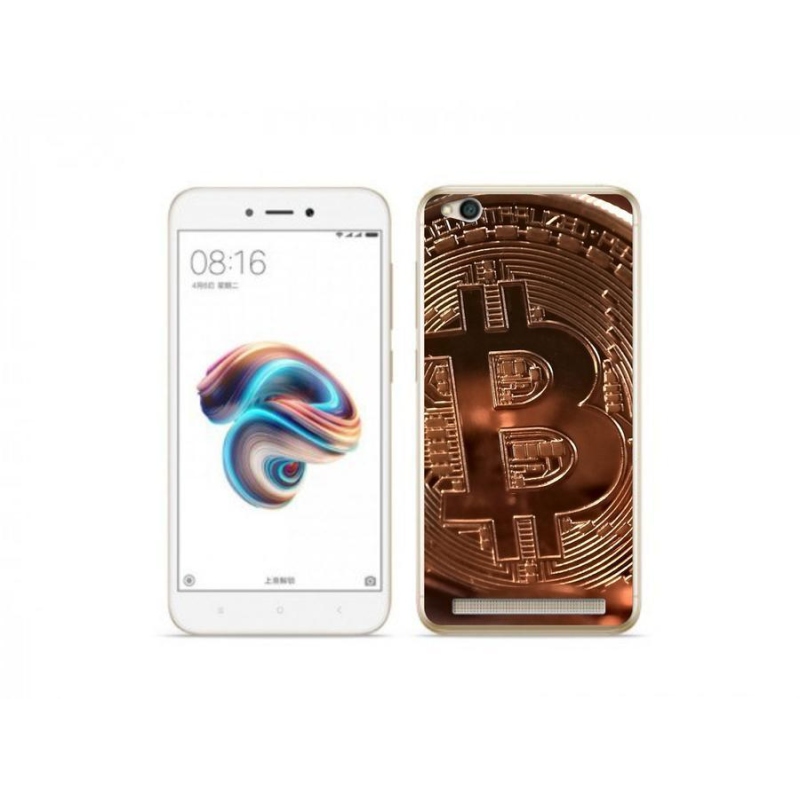Gelové pouzdro mmCase na mobil Xiaomi Redmi 5A - bitcoin
