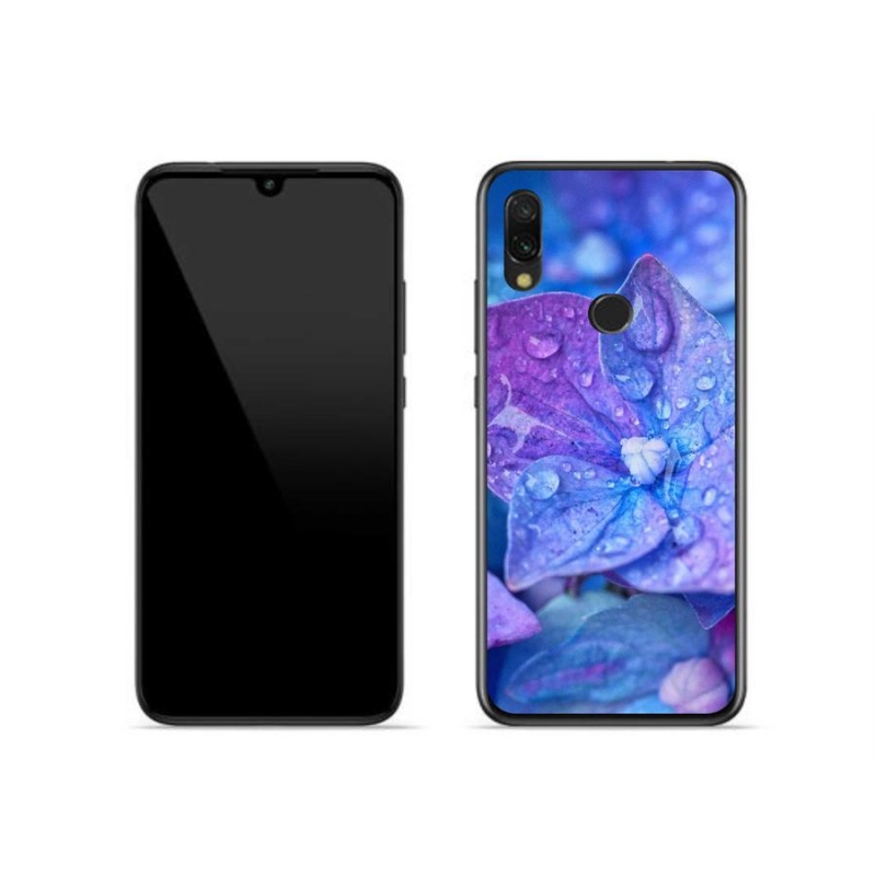 Gelové pouzdro mmCase na mobil Xiaomi Redmi 7 - fialový květ