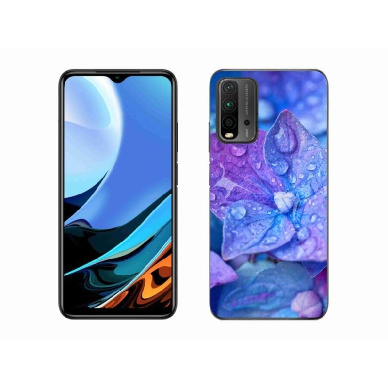 Gelové pouzdro mmCase na mobil Xiaomi Redmi 9T - fialový květ