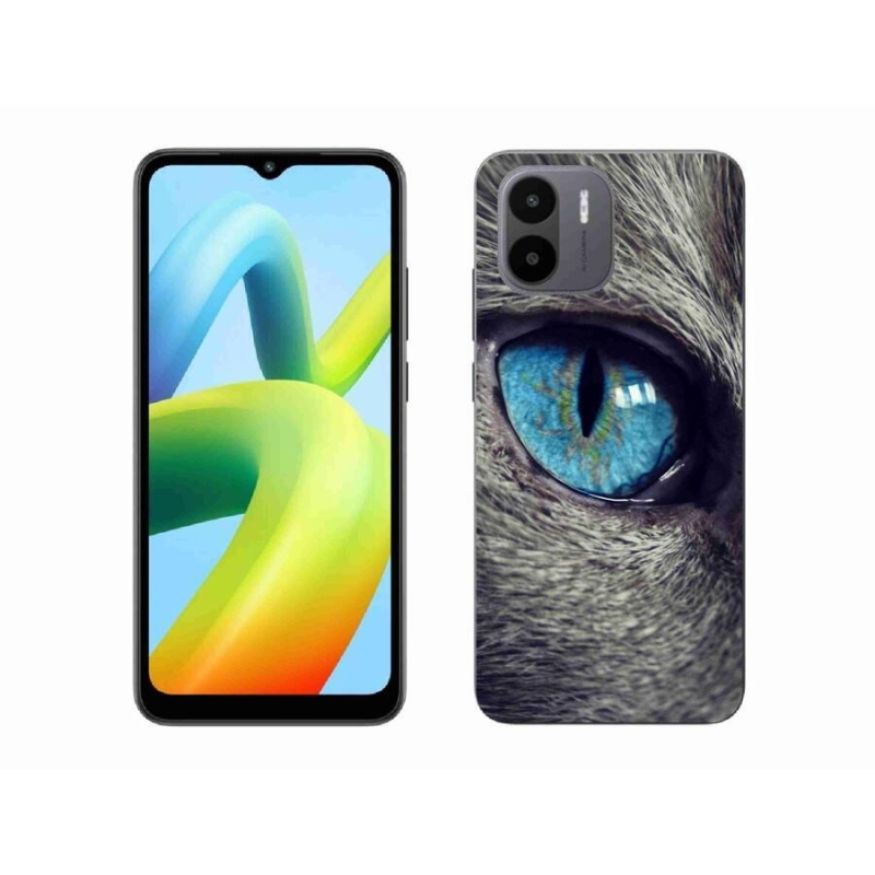 Gelové pouzdro mmCase na mobil Xiaomi Redmi A1/Redmi A2 - modré kočičí oko