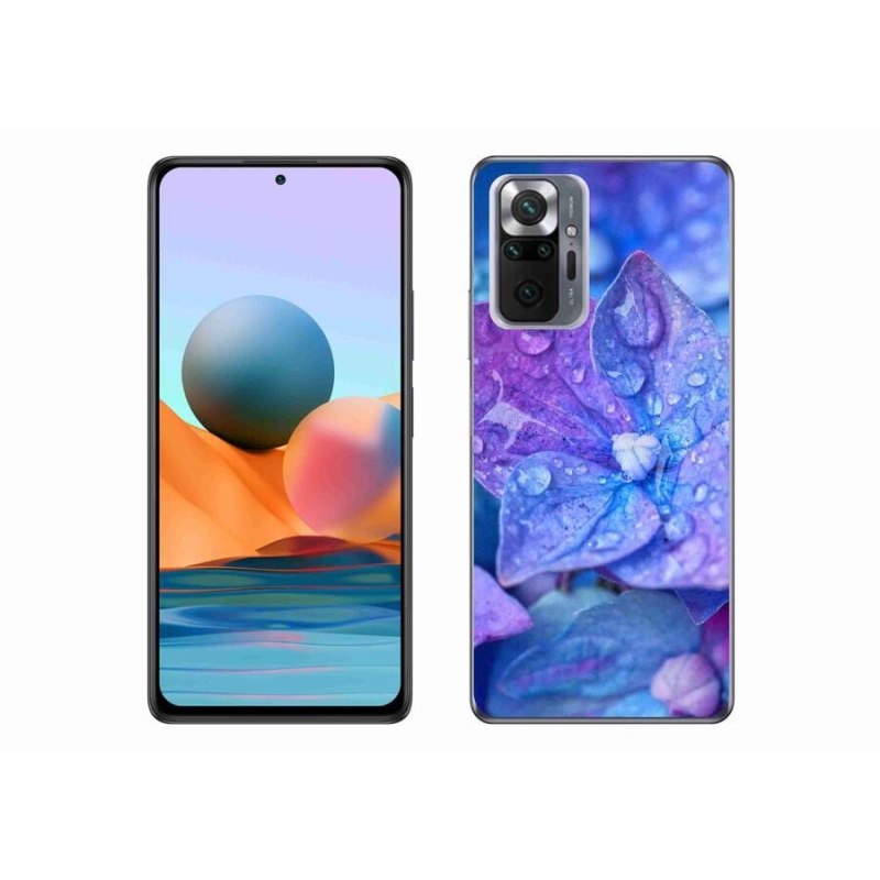 Gelové pouzdro mmCase na mobil Xiaomi Redmi Note 10 Pro - fialový květ