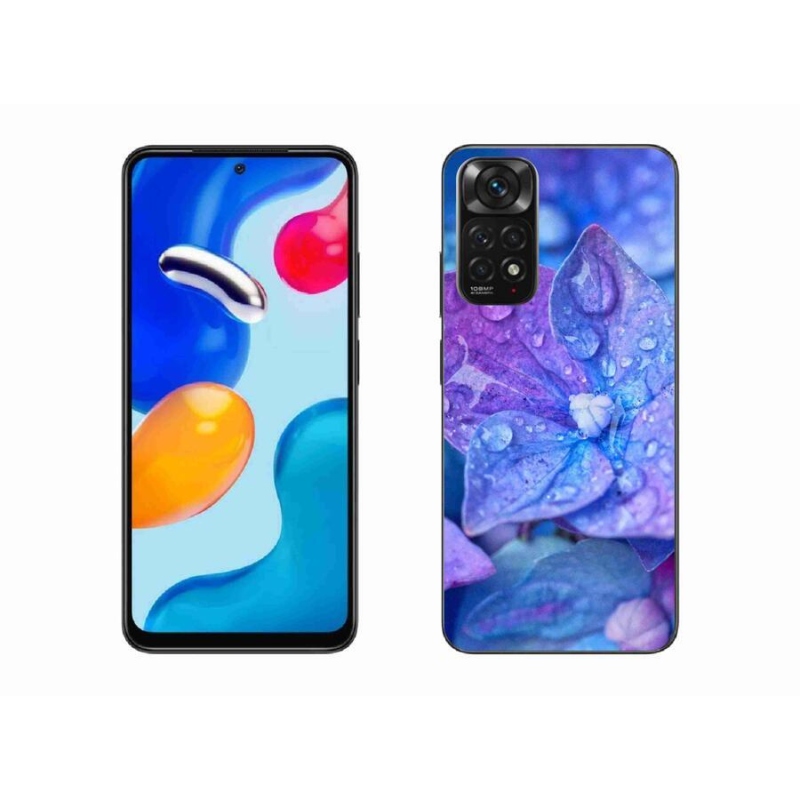 Gelové pouzdro mmCase na mobil Xiaomi Redmi Note 11 4G - fialový květ