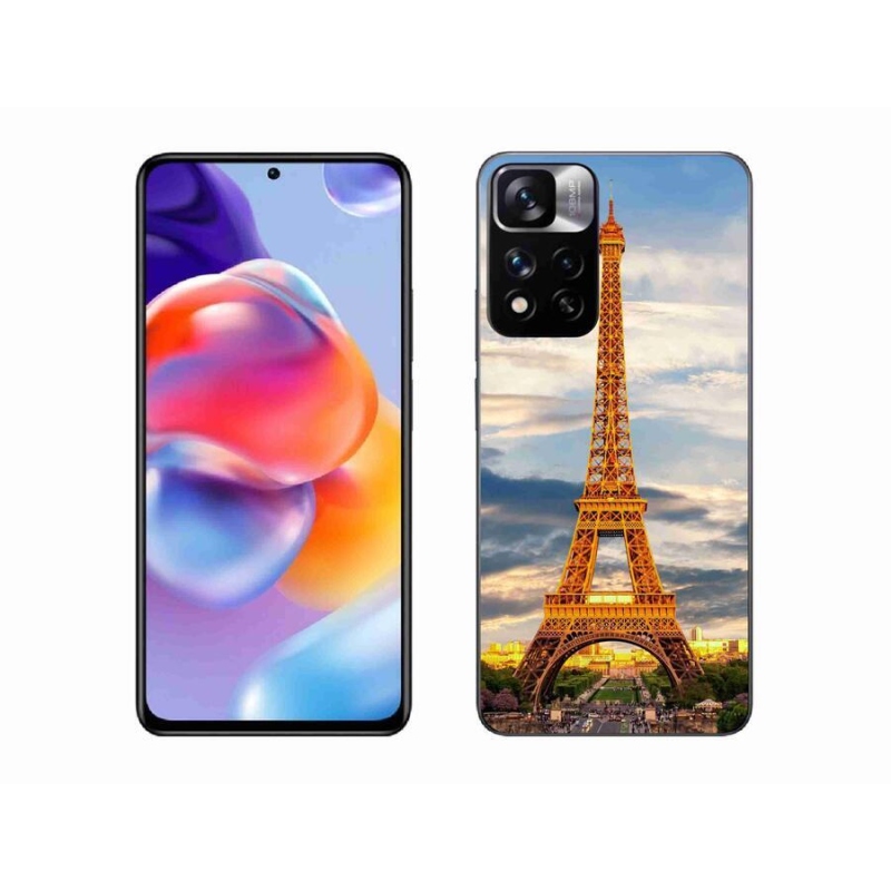 Gelové pouzdro mmCase na mobil Xiaomi Redmi Note 11 Pro+ 5G - eiffelova věž 3