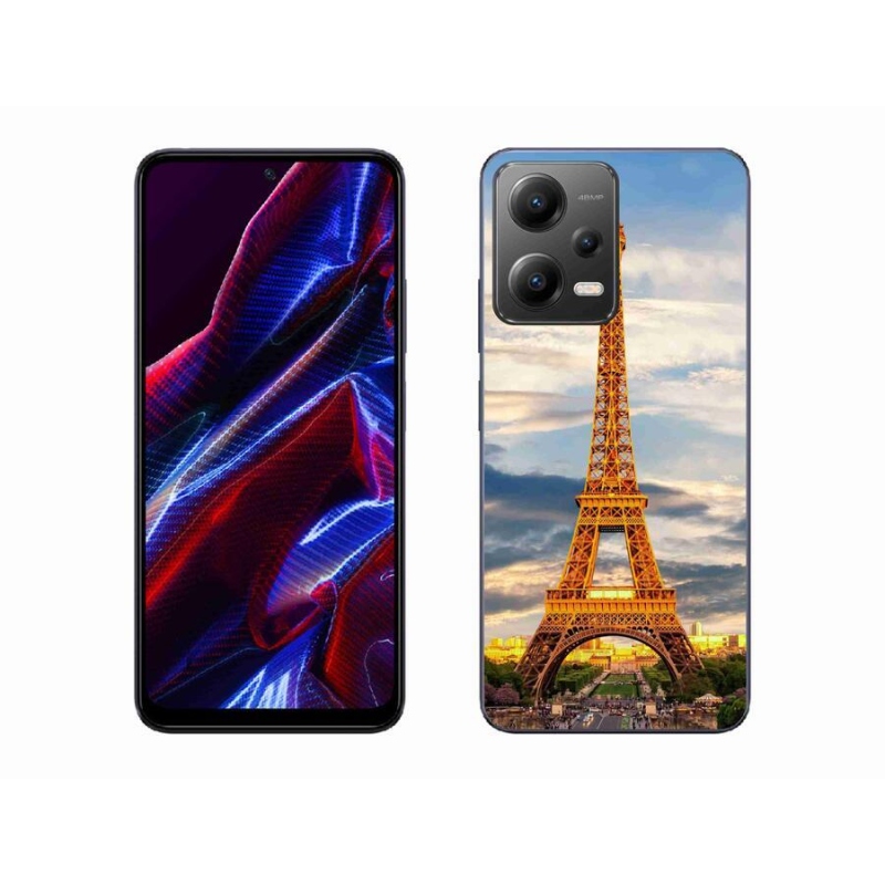 Gelové pouzdro mmCase na mobil Xiaomi Redmi Note 12 5G - eiffelova věž 3