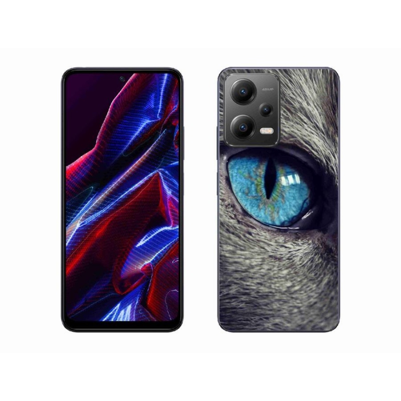 Gelové pouzdro mmCase na mobil Xiaomi Redmi Note 12 5G - modré kočičí oko
