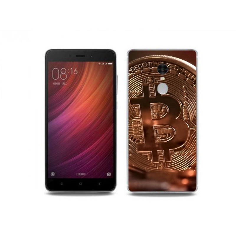 Gelové pouzdro mmCase na mobil Xiaomi Redmi Note 4 - bitcoin