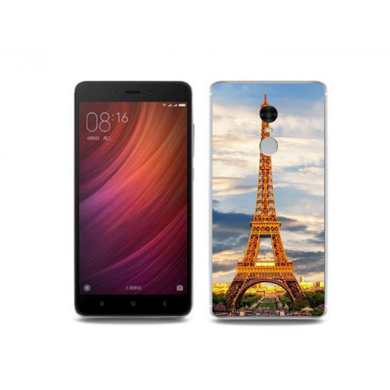 Gelové pouzdro mmCase na mobil Xiaomi Redmi Note 4 - eiffelova věž 3