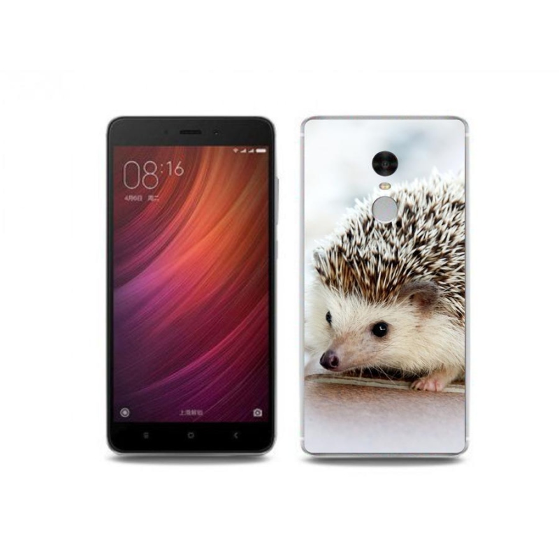 Gelové pouzdro mmCase na mobil Xiaomi Redmi Note 4 - ježek