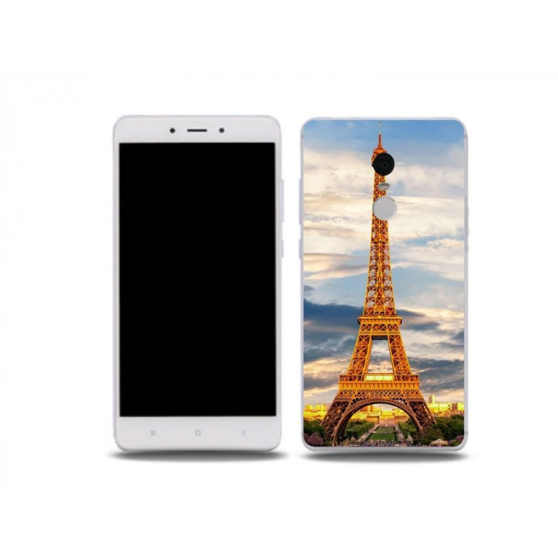 Gelové pouzdro mmCase na mobil Xiaomi Redmi Note 4X - eiffelova věž 3
