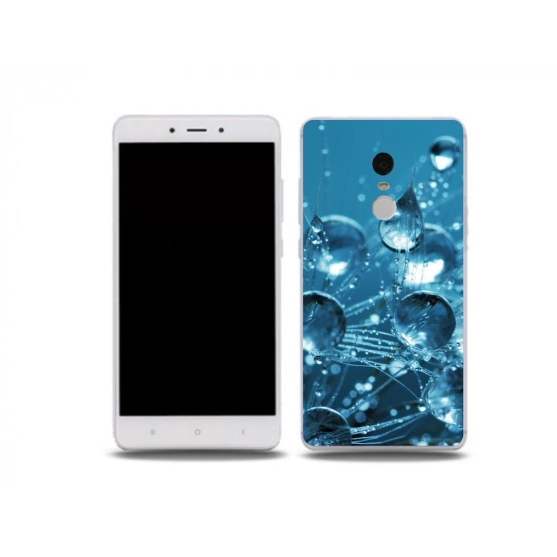 Gelové pouzdro mmCase na mobil Xiaomi Redmi Note 4X - kapky vody