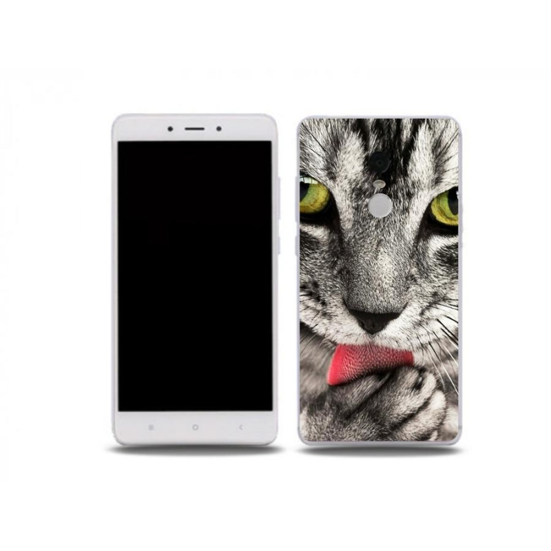Gelové pouzdro mmCase na mobil Xiaomi Redmi Note 4X - zelené kočičí oči