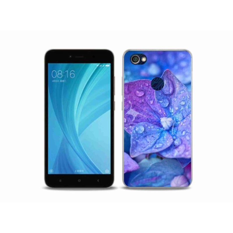Gelové pouzdro mmCase na mobil Xiaomi Redmi Note 5A Prime - fialový květ