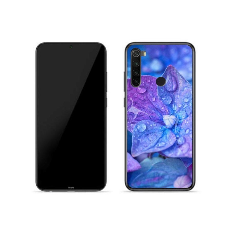 Gelové pouzdro mmCase na mobil Xiaomi Redmi Note 8 - fialový květ