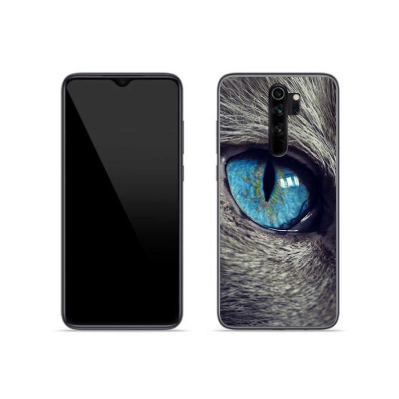 Gelové pouzdro mmCase na mobil Xiaomi Redmi Note 8 Pro - modré kočičí oko