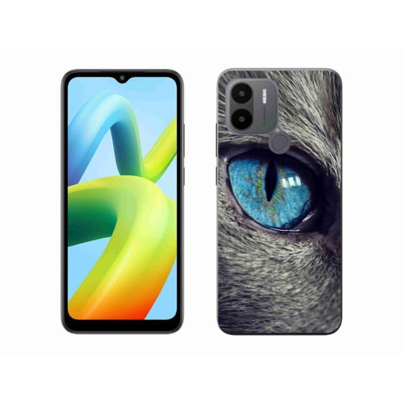 Gelové pouzdro mmCase na Xiaomi Redmi A1+/A2+ - modré kočičí oko