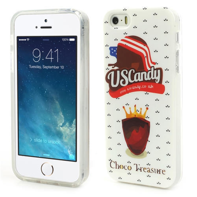 Gelové pouzdro na iPhone 5, 5s- US Candy