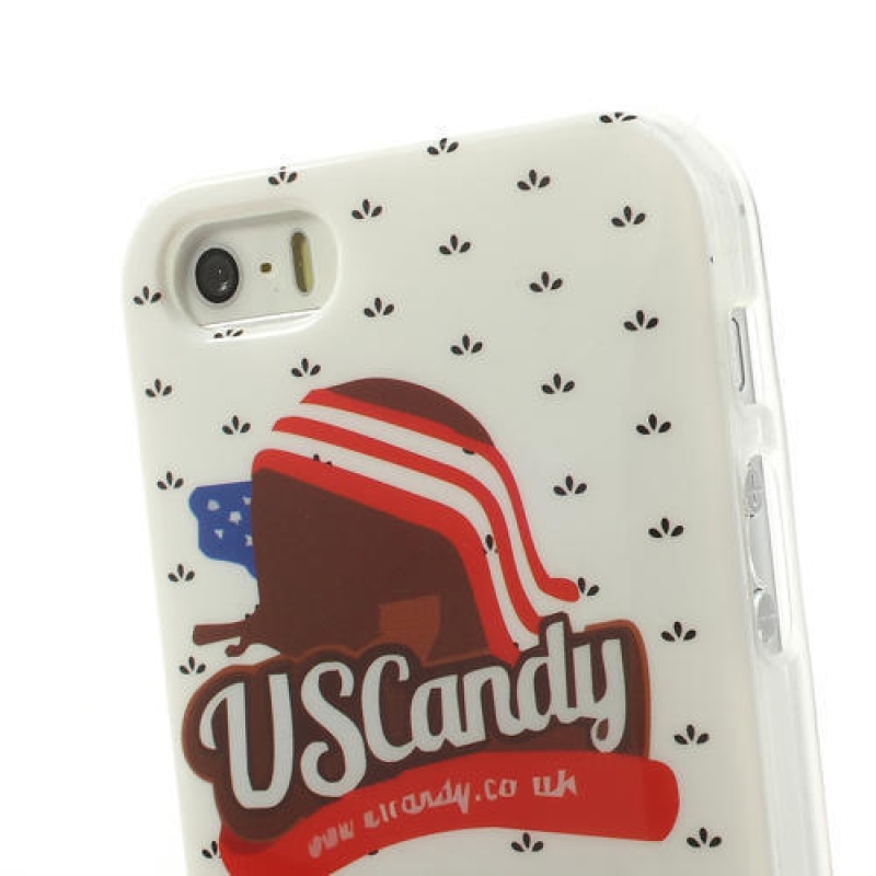 Gelové pouzdro na iPhone 5, 5s- US Candy