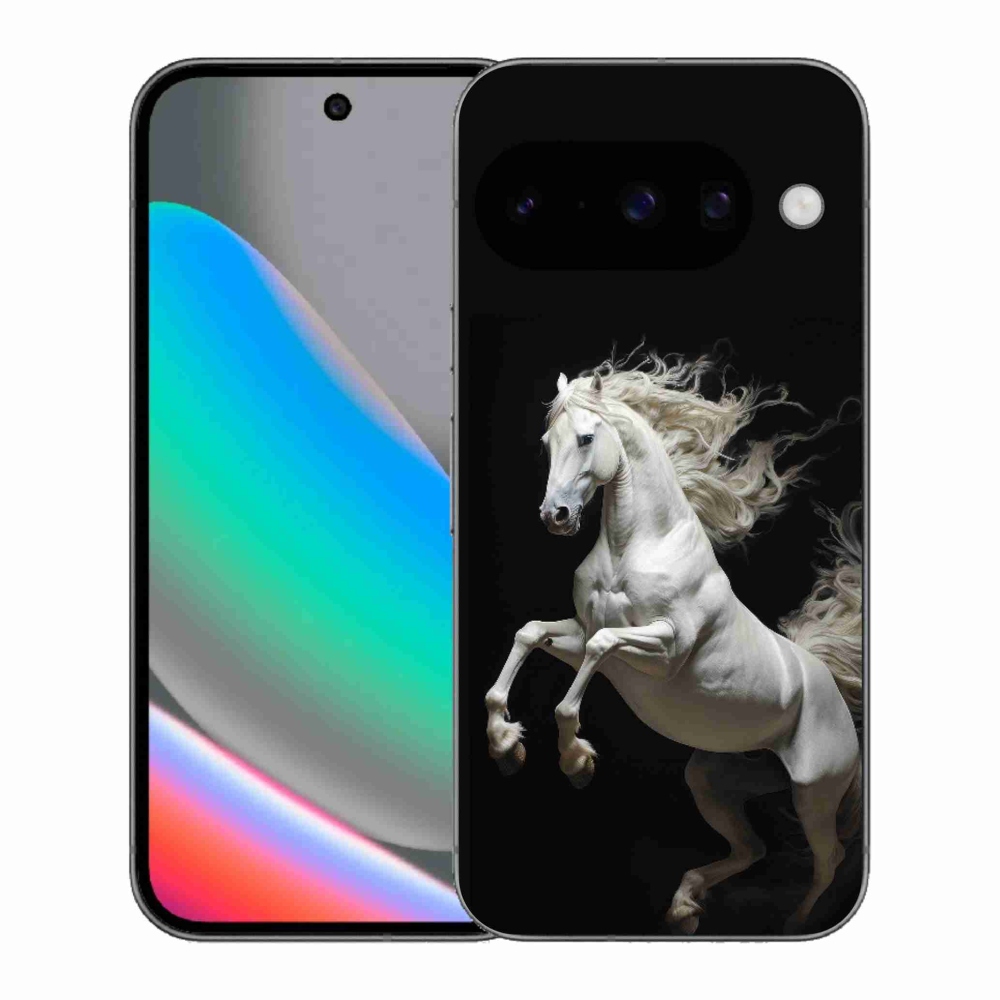 Gelový kryt mmCase na Google Pixel 10 - bílý kůň 4