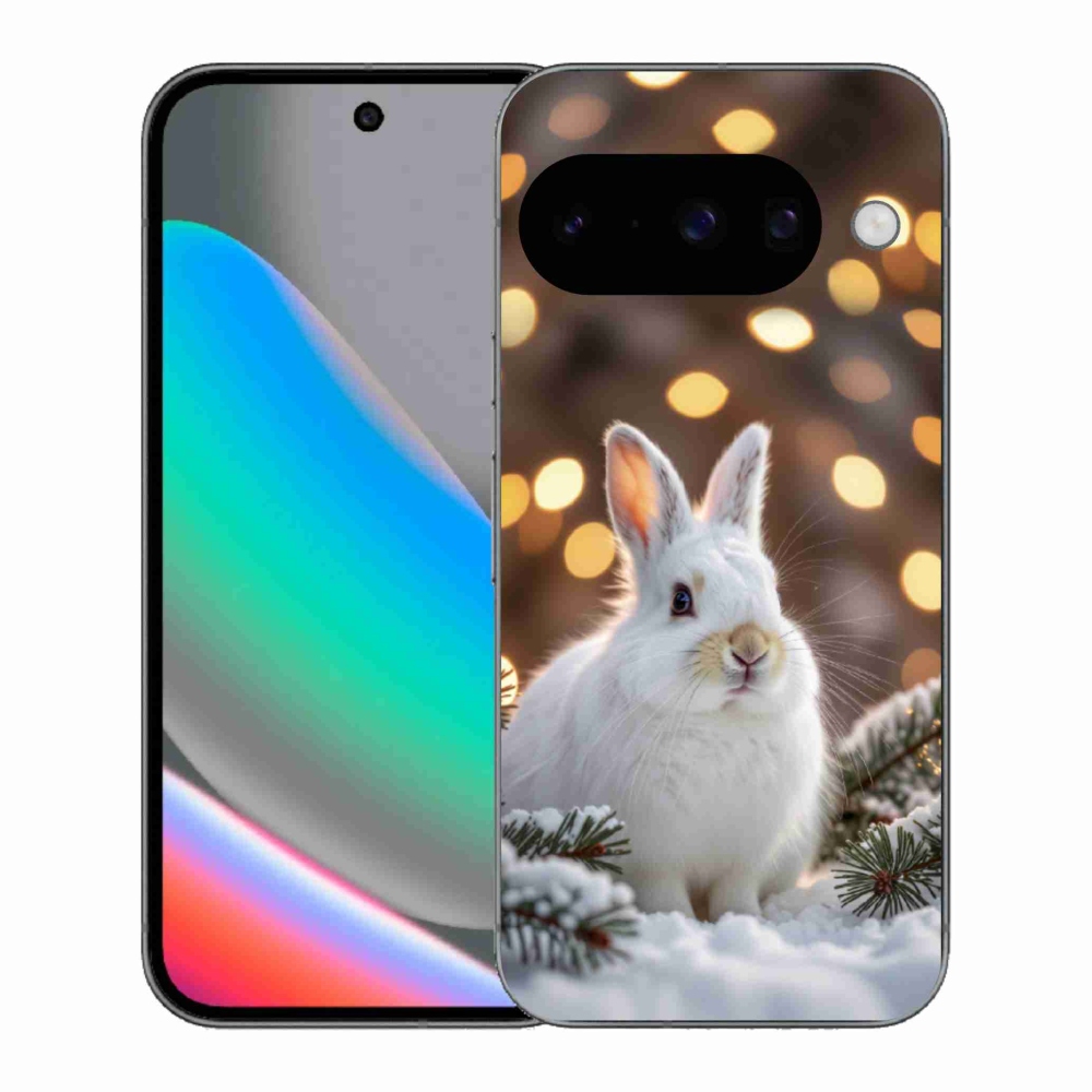 Gelový kryt mmCase na Google Pixel 10 - bílý zajíc