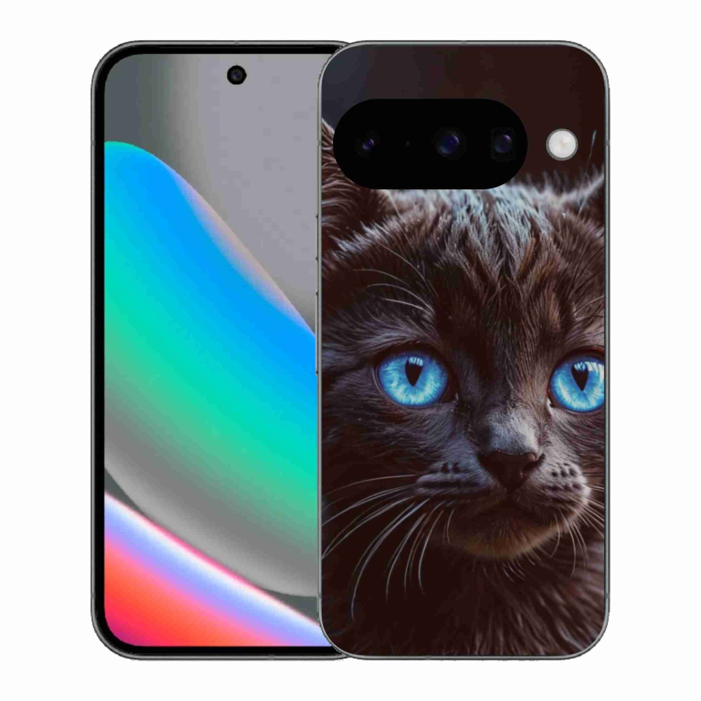 Gelový kryt mmCase na Google Pixel 10 - černé kotě 2