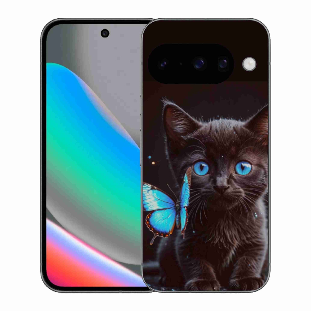 Gelový kryt mmCase na Google Pixel 10 - černé kotě 3