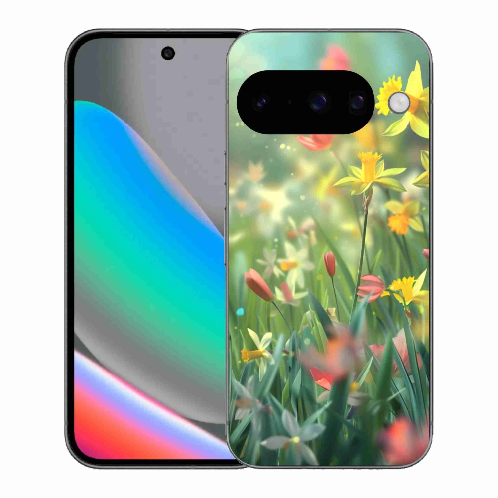 Gelový kryt mmCase na Google Pixel 10 - jarní květy