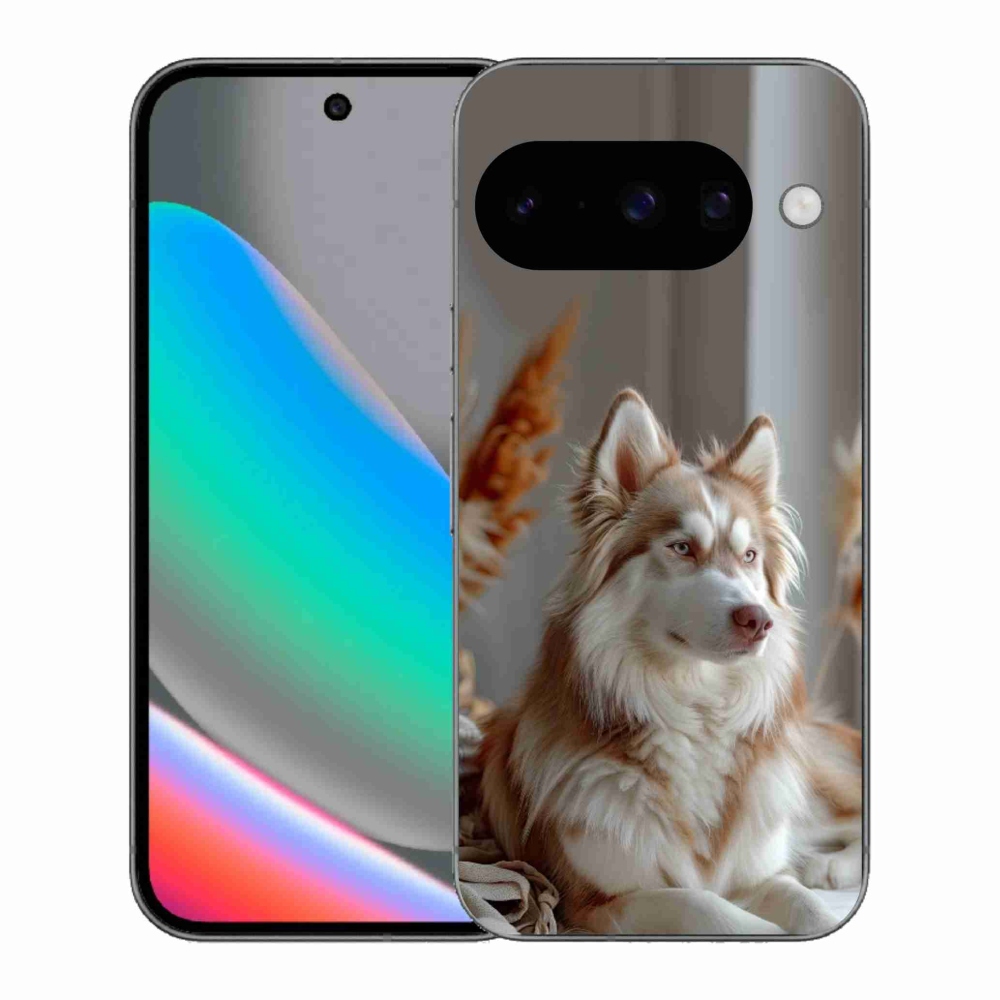 Gelový kryt mmCase na Google Pixel 10 - klidný sibiřský husky