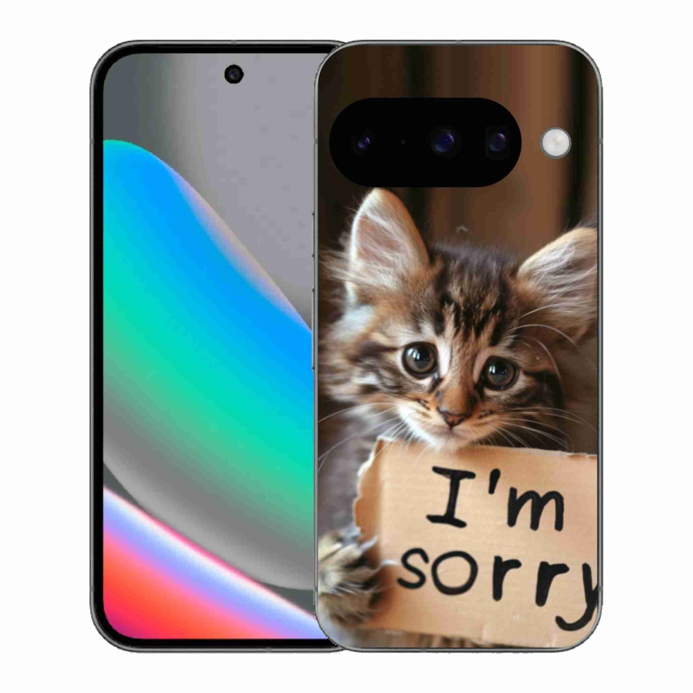 Gelový kryt mmCase na Google Pixel 10 - kočíčí omluva