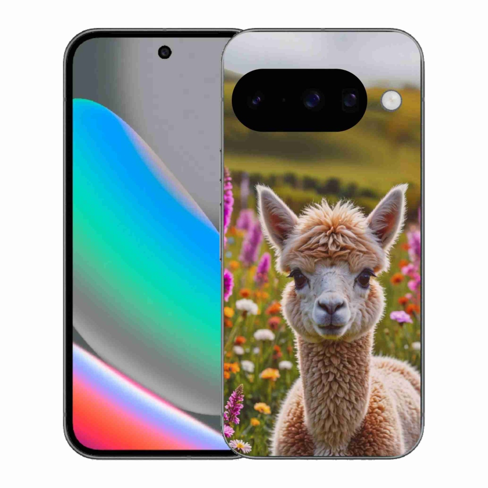Gelový kryt mmCase na Google Pixel 10 - lama na louce