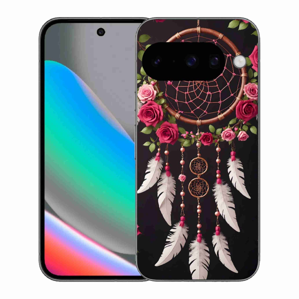 Gelový kryt mmCase na Google Pixel 10 - lapač snů s růžemi